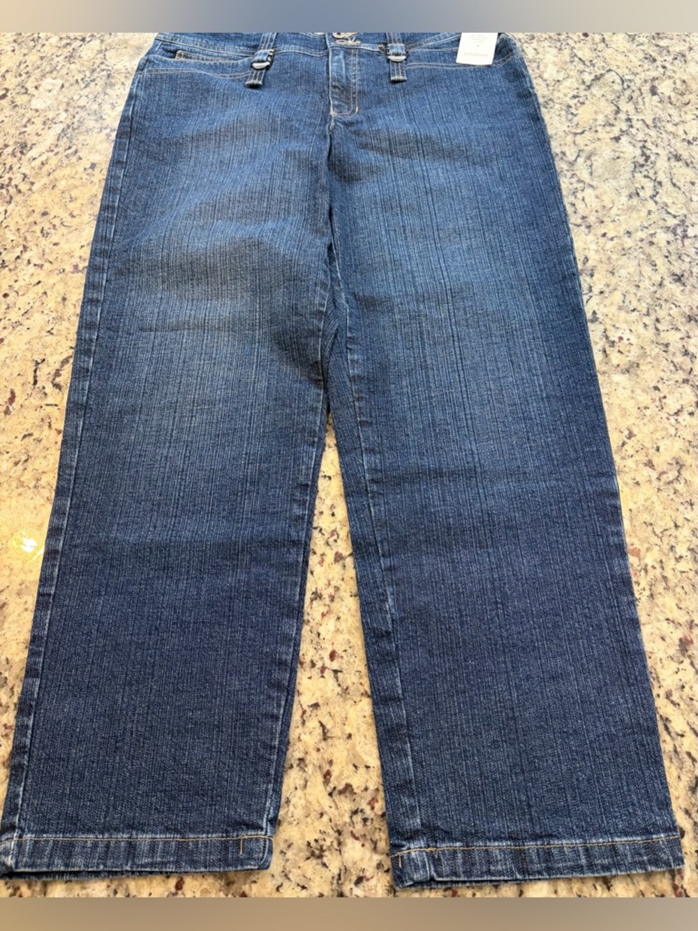 Liz Claiborne Dark Blue Cropped Jeans - Picture 2 of 7